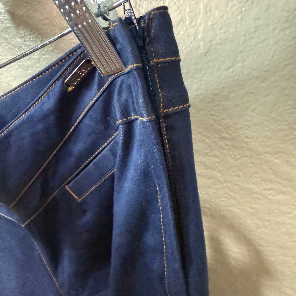 Guess Jeans Dark Blue V-Yoke Straight Leg Pants Sz 30 Western 70's Style - Picture 9 of 9